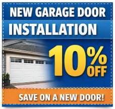 Coupon - New Garage Door Installation 10% Off
